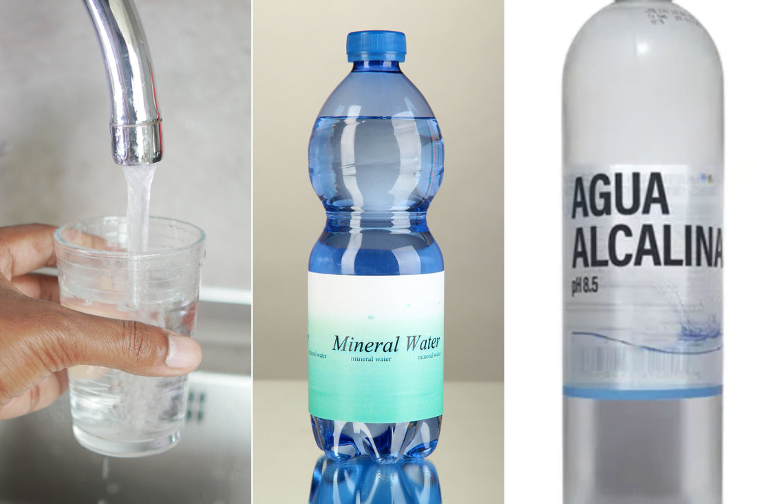 Diferencia entre agua potable, purificada, mineral y alcalina