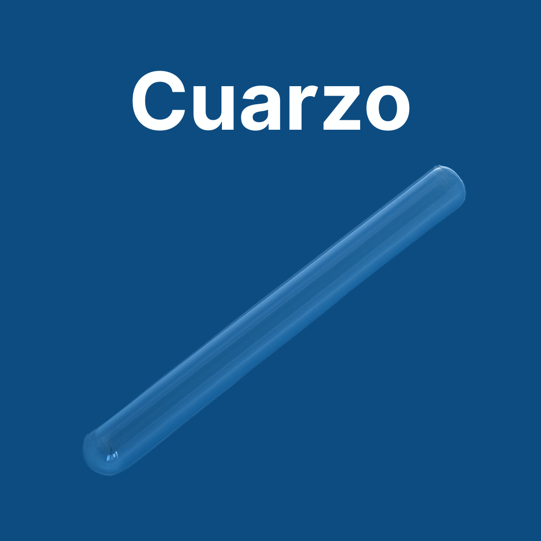 Tubo de cuarzo para UV